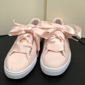 Puma Basket Sneakers in Light Pink